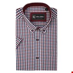Kam S/S Classic Gingham Shirt - wine
